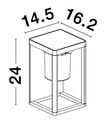 Outdoor wall light Loveto 6