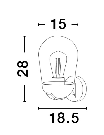 Outdoor wall light Omika 6