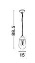 Outdoor pendant light Omika 8