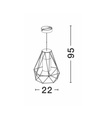 Outdoor pendant light Isidora 3