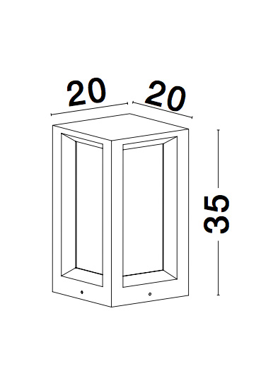 Outdoor floor light Castro 4