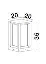 Outdoor floor light Castro 4