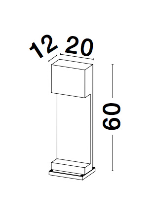 Outdoor floor light Grante - 2 5