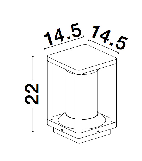 Outdoor floor light Loeve 5