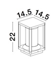 Outdoor floor light Loeve 5