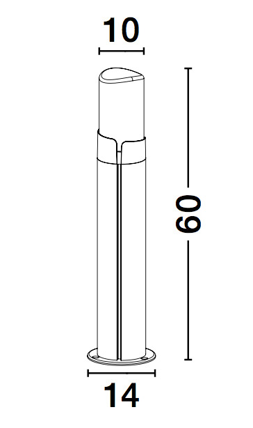 Outdoor floor light Pyro 5