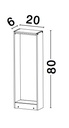 Outdoor floor light Volvel 6