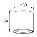 Ceiling light ZORBA DWL GU10 BLACK 2