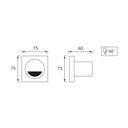 Recessed light KAMI LED D 3,5W WHITE NW 2
