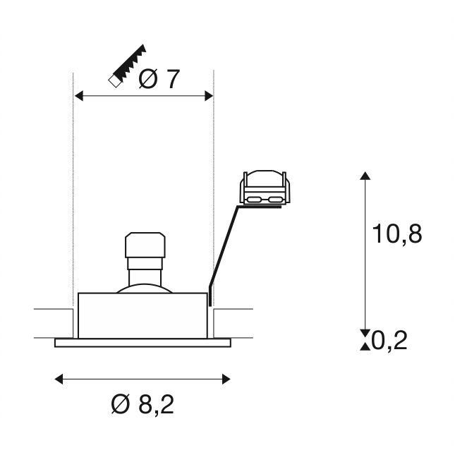 Recessed light New Tria 68 3