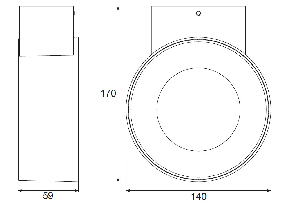 LED wall light Catena