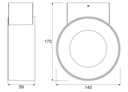 LED wall light Catena