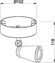 Ceiling light Leporis Round 1