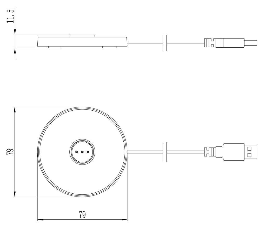 USB-A charger for table light Canis Mini