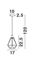 Pendant light Paolo