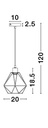 Pendant light Pietra