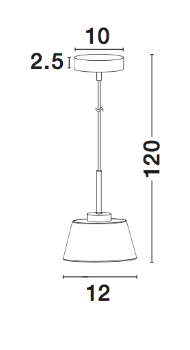 Pendant light Boccale