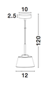 Pendant light Boccale