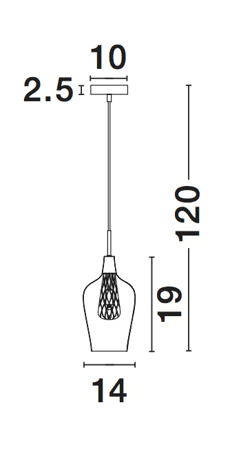 Pendant light Filo