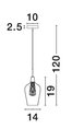 Pendant light Filo