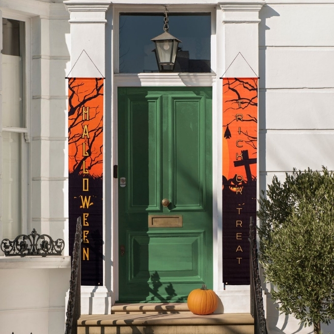 Banner - Haunted house - 2x - 30 x 180 cm