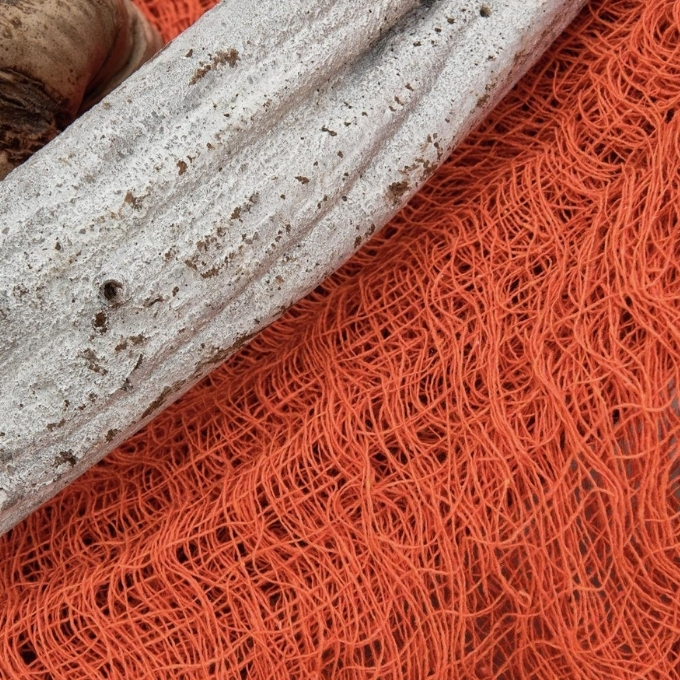 Fabric - orange - 500 x 76 cm