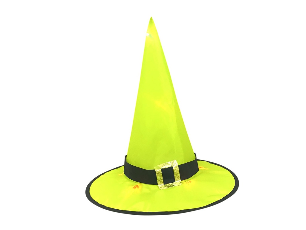 Witch hat - 3x - illuminated - Ø 36,5 x 38 cm