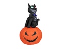 Inflatable cat with pumpkin - 100 x 100 x 180 cm
