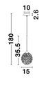 Pendant light Mirano