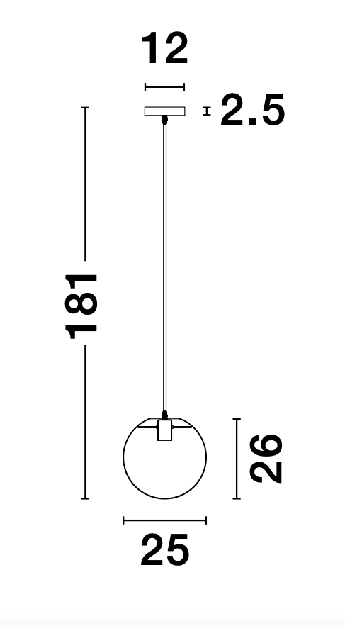 Pendant light Mirale