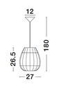 Pendant light Marlo