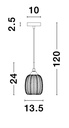 Pendant light Vario