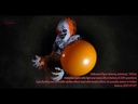 Clown with balloon - animated - 40 x 80 x 170 cm