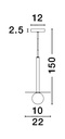 Pendant light Pielo