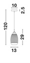 Pendant light Mond