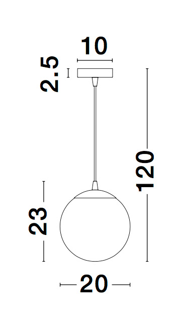 Pendant light Lazione