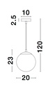 Pendant light Lazione