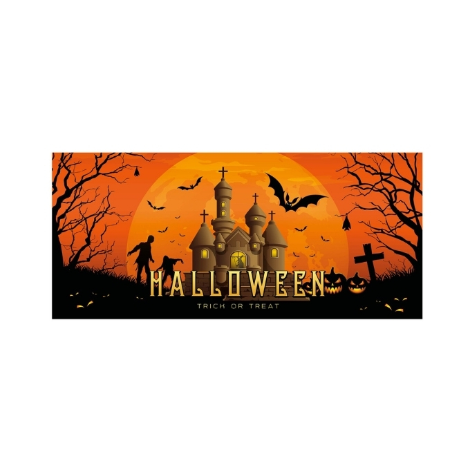 Banner - Haunted house - 400 x 180 cm