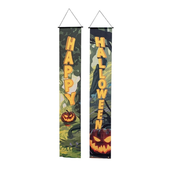 Banner - Haunted forest - 2x - 30 x 180 cm