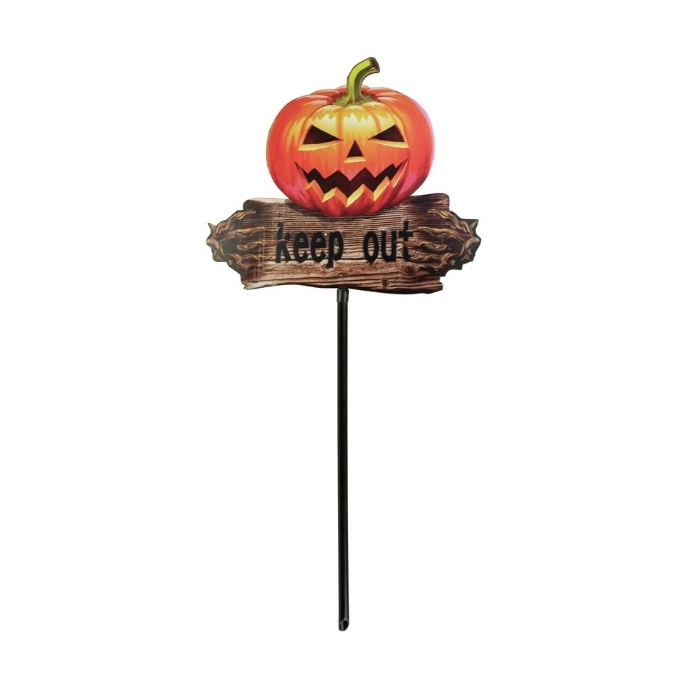 Buča „KEEP OUT“ s palico - 91 x 47 x 2,5 cm