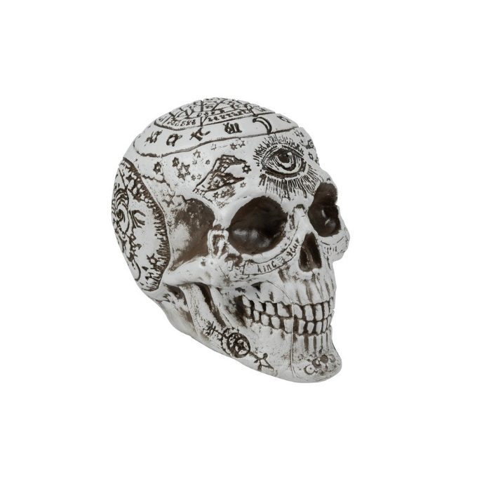 Skull - mystical - 12 x 10 x 18 cm