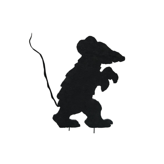 Silhouette creepy mouse - 40 x 56 cm