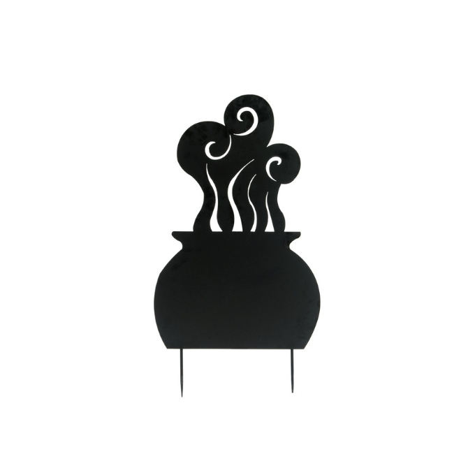 Silhouette metal witch pot - 54 x 83 cm