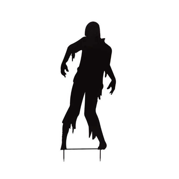 Kovinska silhueta zombi moškega - 135 cm