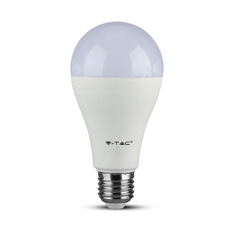 LED sijalka - SAMSUNG čip 17W E27 A65 plastična 6400K zatemnitvena