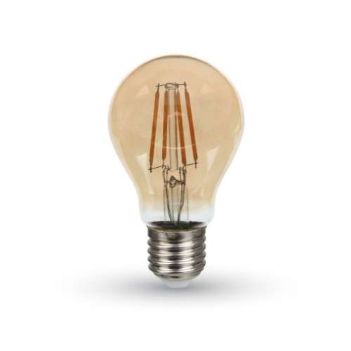 LED Bulb - SAMSUNG CHIP Filament 4W E27 A60 Amber Cover 2200K