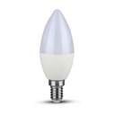 LED sijalka - SAMSUNG čip 5.5W E14 svečka zatemnitvena plastika 4000K 