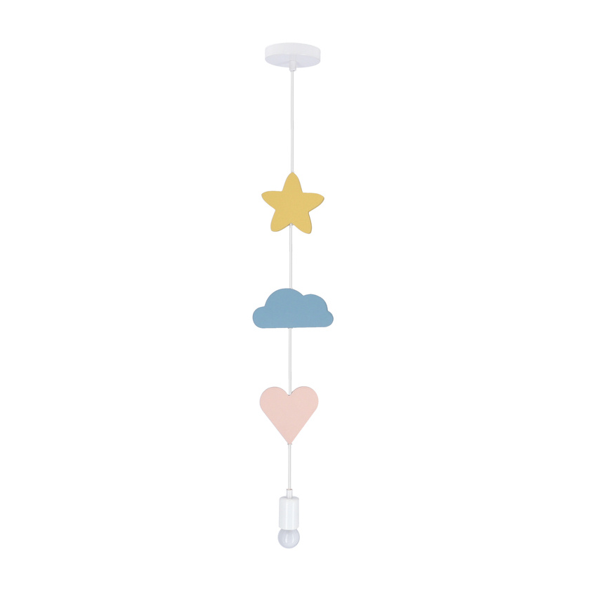 Kids pendant light Star, Cloud & Heart