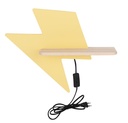 Kids LED wall light Lightning with cable