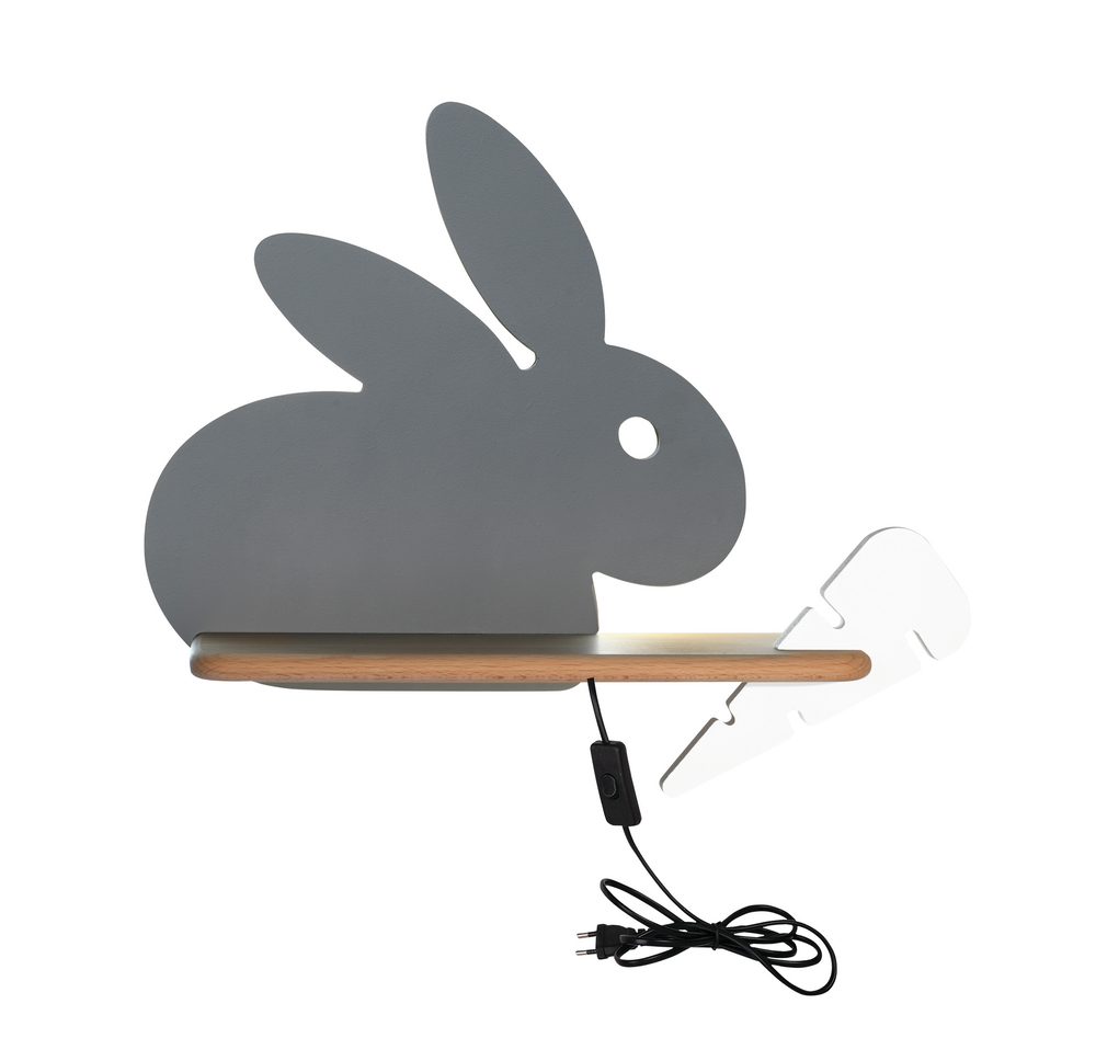 Kids LED wall light Rabbit with cable